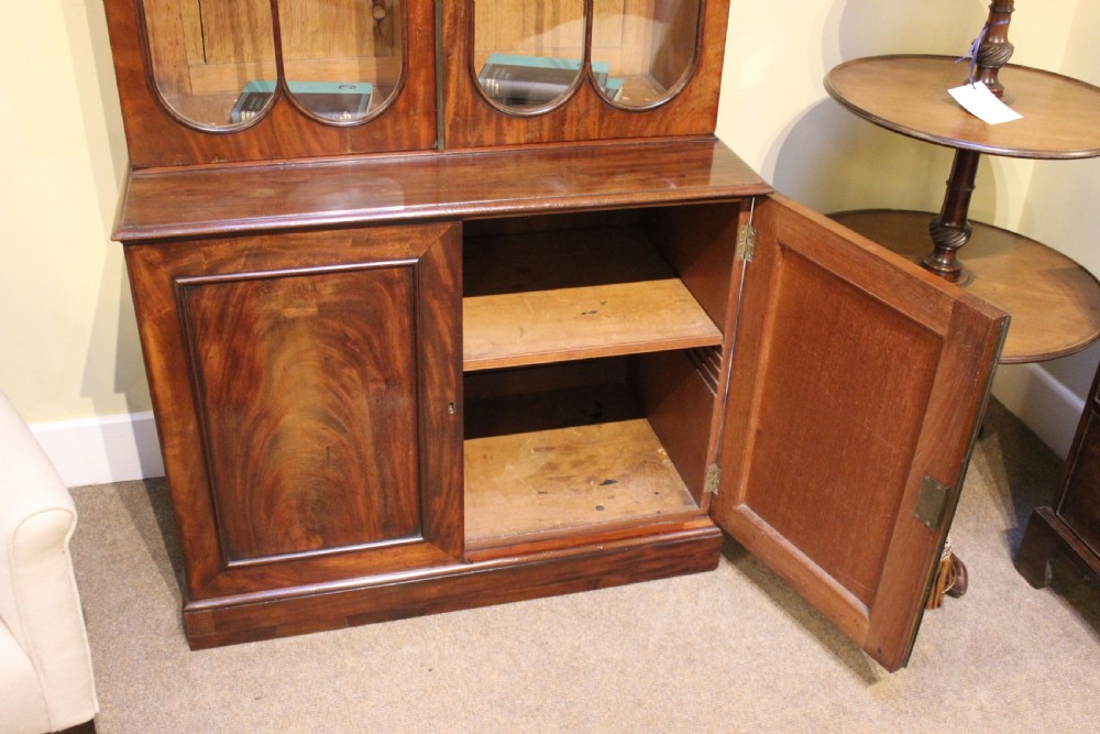 Early 19thc. Mahogany Glazed Bookcase  View V