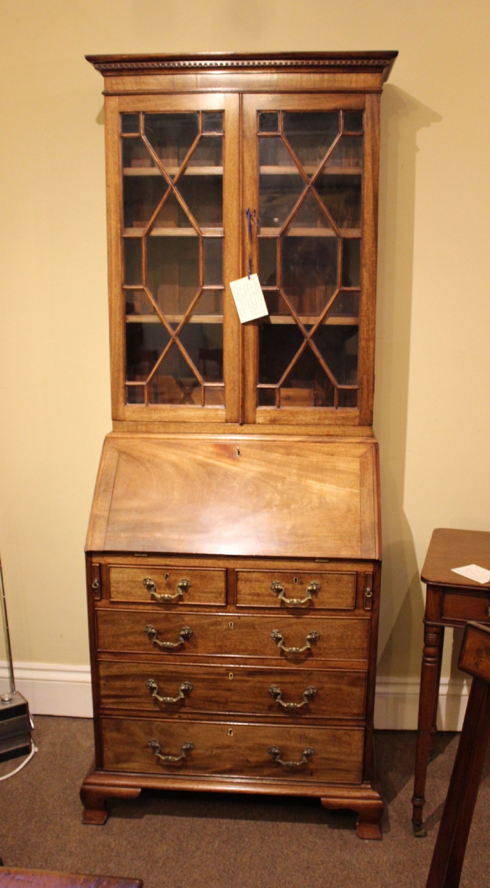 Late 19thc. Mahogany Bureau Bookcase