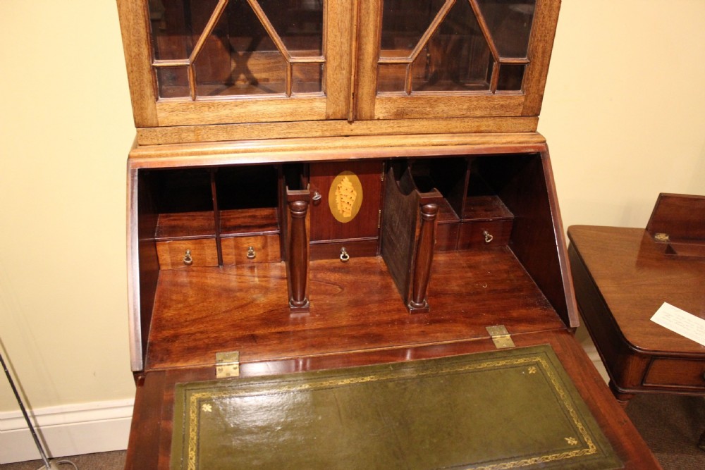 Late 19thc. Mahogany Bureau Bookcase View III