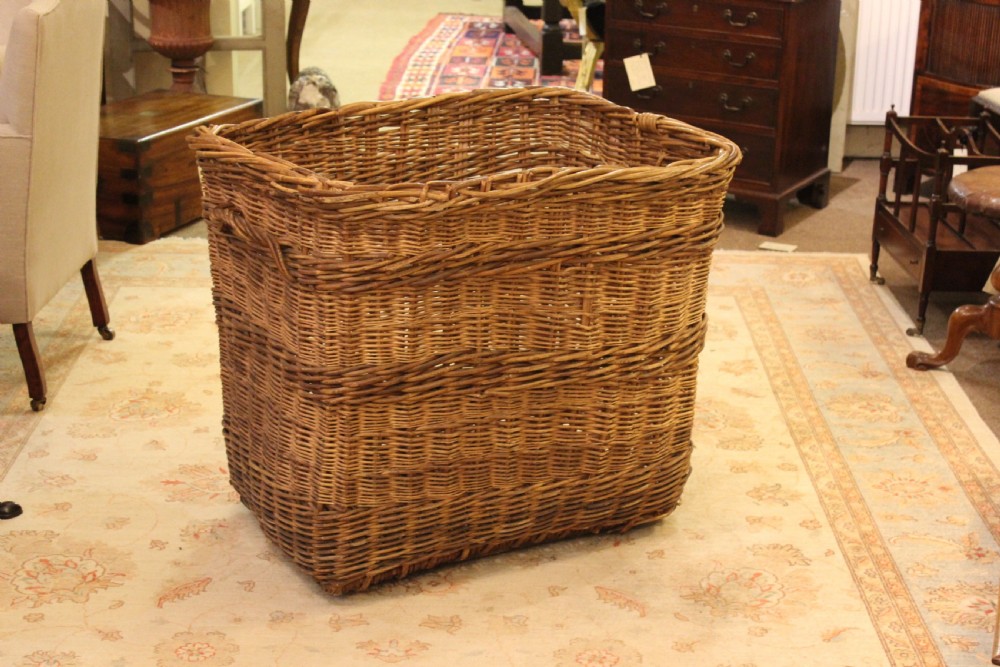 Large Wicker Log Basket View III
