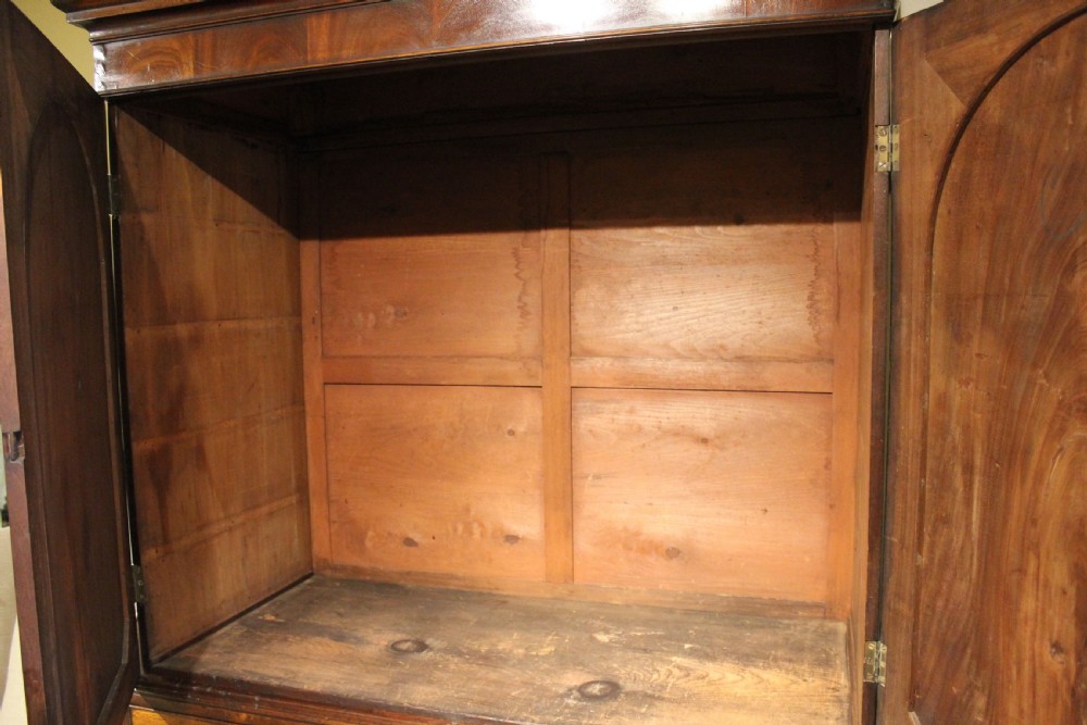 Georgian Mahogany Linen Press View IV