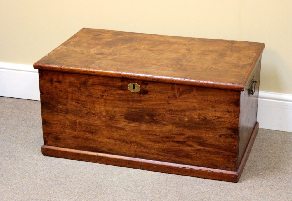 19thc. Elm Blanket Box View II
