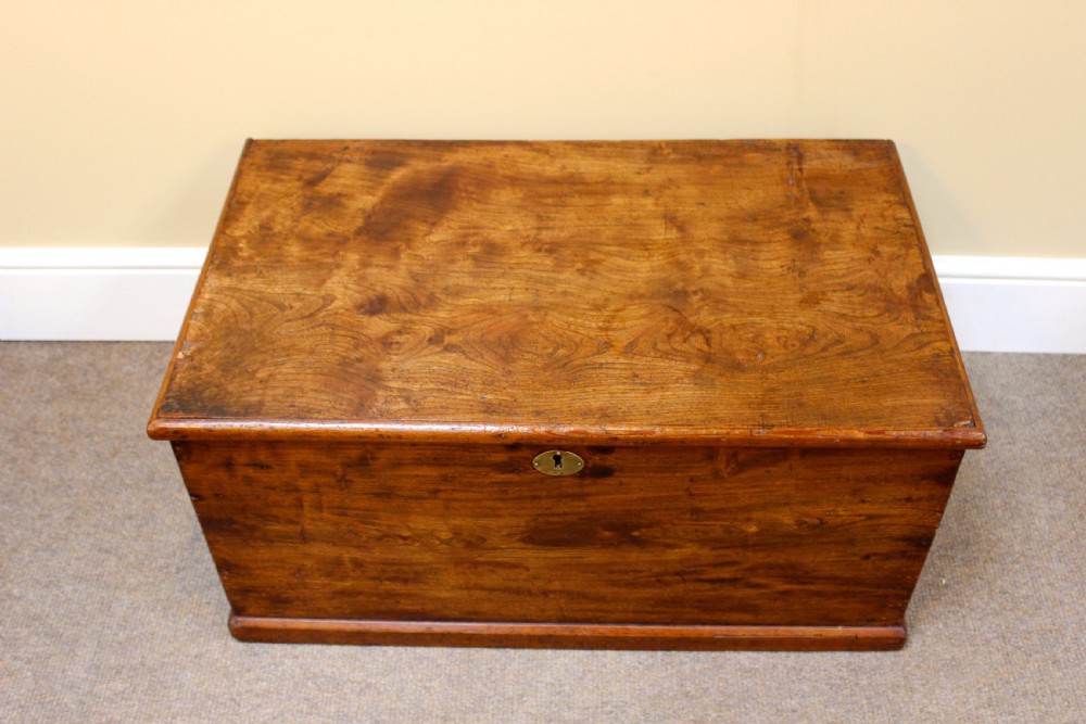 19thc. Elm Blanket Box View III