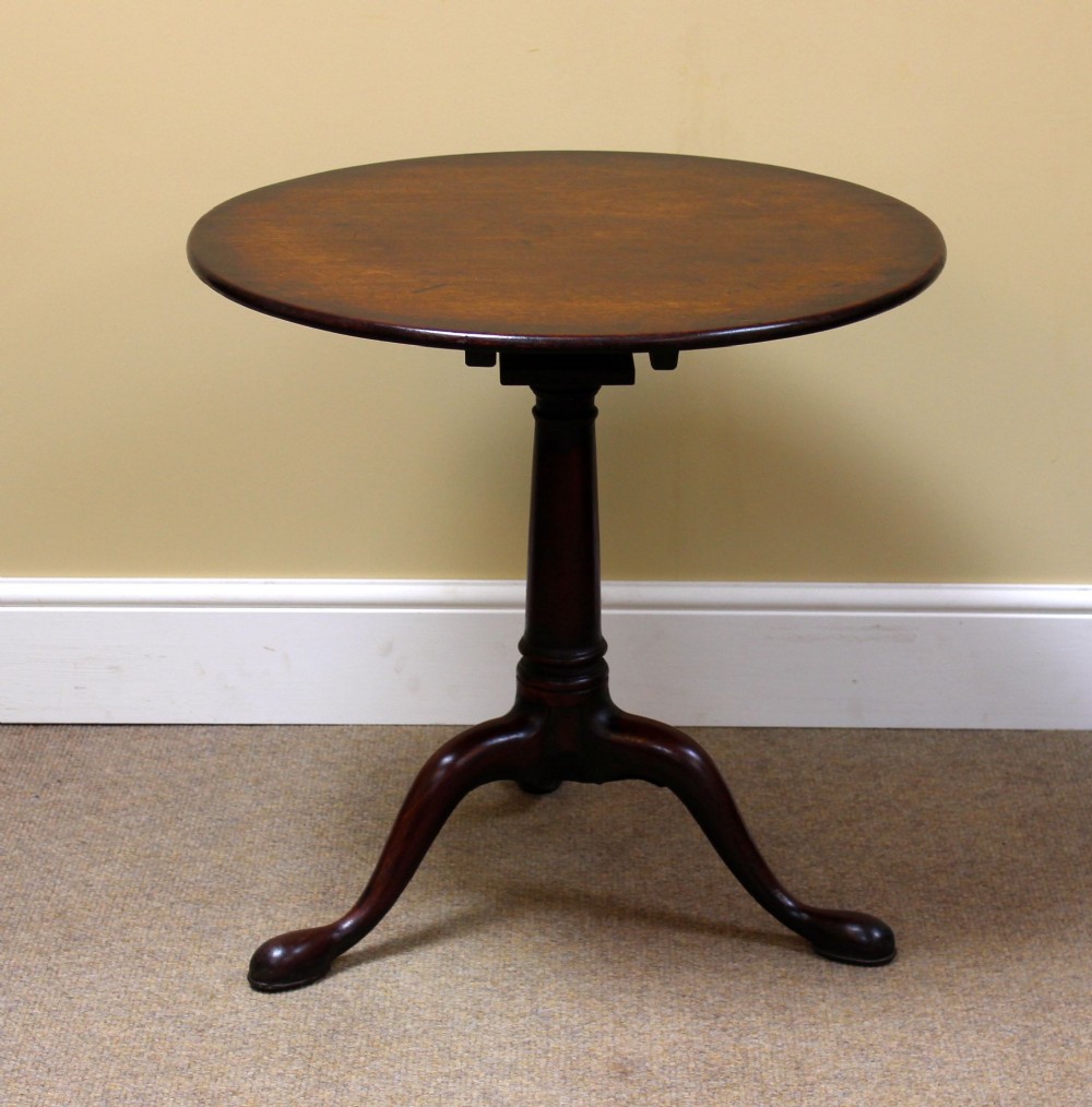 A Wonderful Early Mahogany Tripod Table