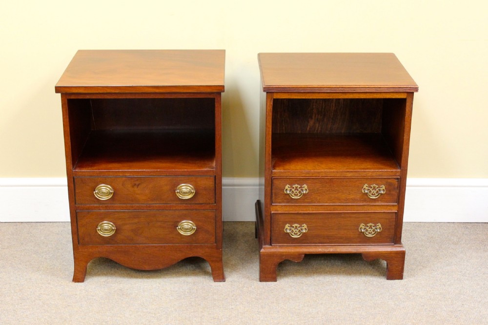 Matched Pair of Early 20thc. Bedside Tables View II