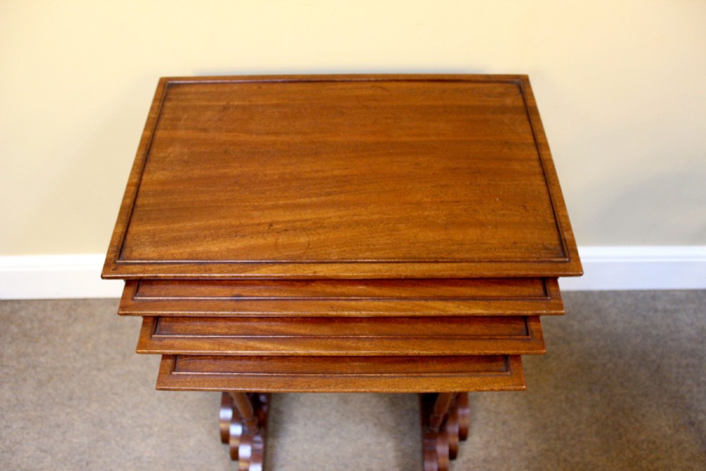 19thc. Quartetto of Mahogany Nesting Tables View III