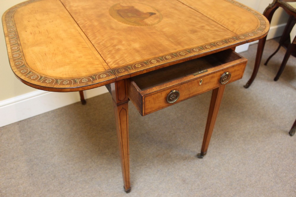 Late Georgian Satinwood Pembroke Table View V