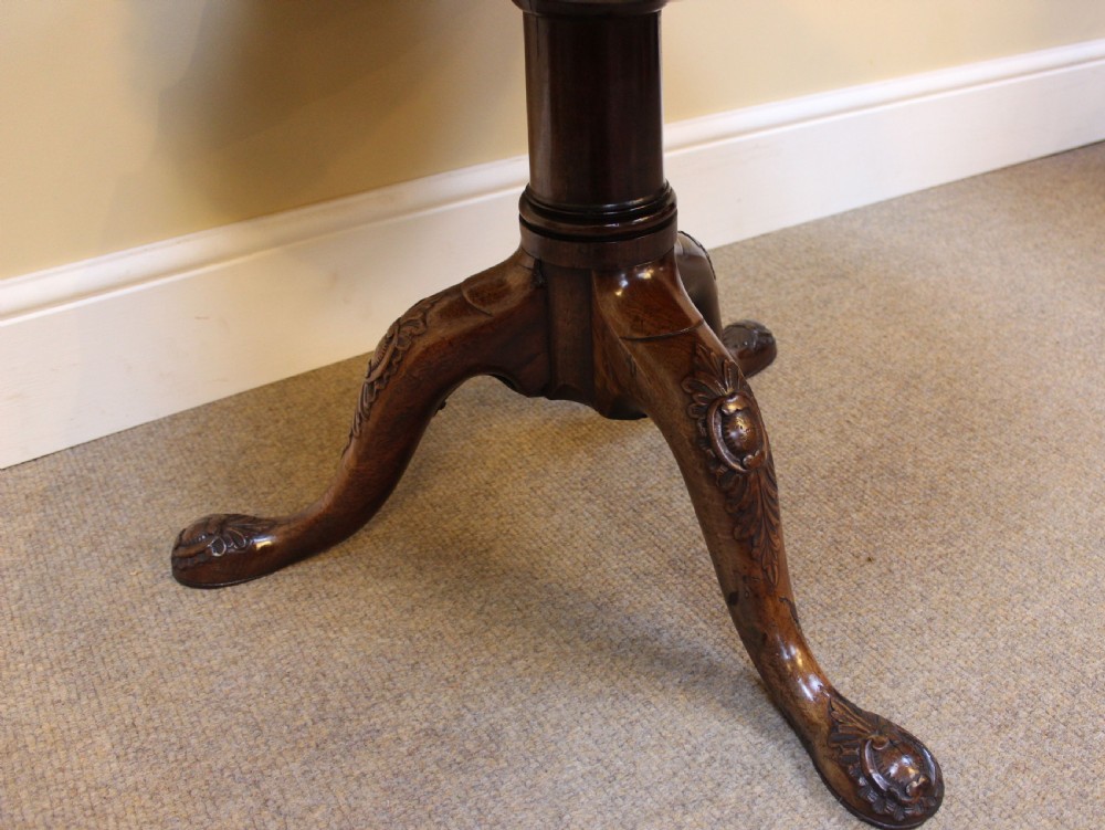 18thc. Mahogany Tripod Coffee Table View IV