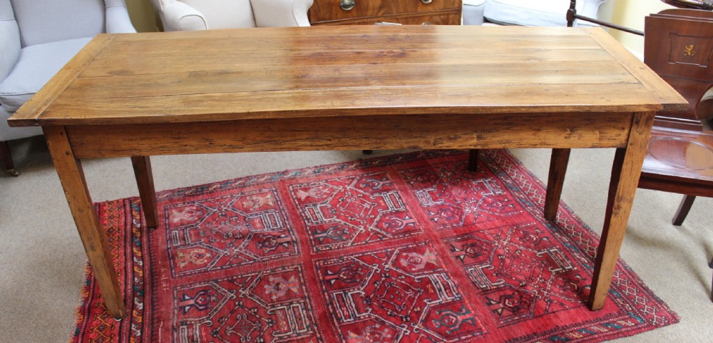 19thc. Elm Refectory Table