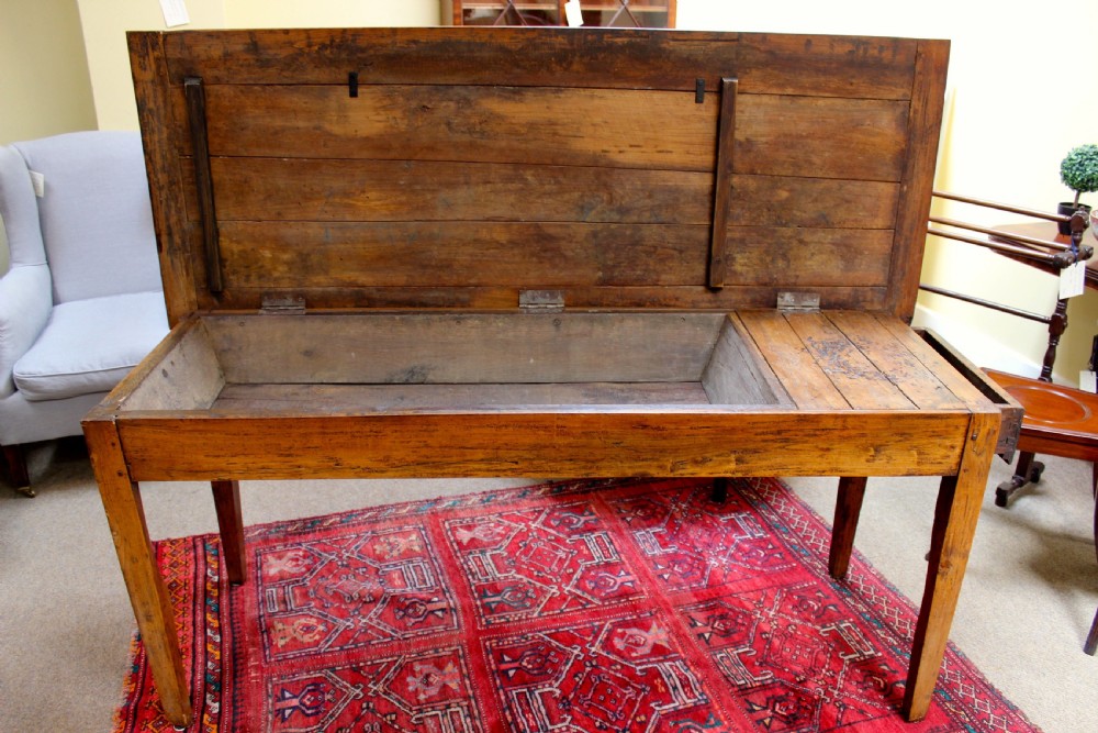 19thc. Elm Refectory Table View V