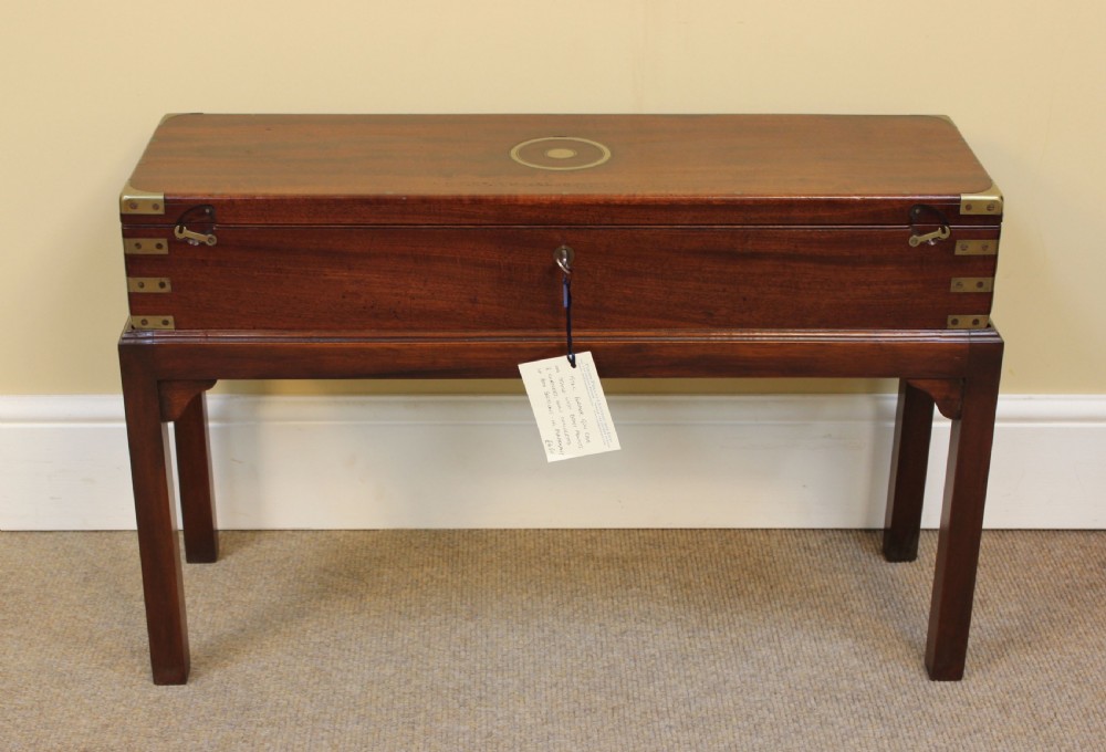 19thc Former Gun Case On Stand