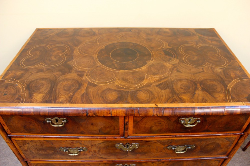 Late 17thc Laburnum Oyster Veneered Chest View III
