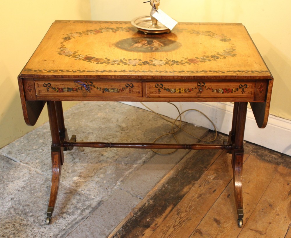 A 19thc Satin Wood Sofa Table View VIII