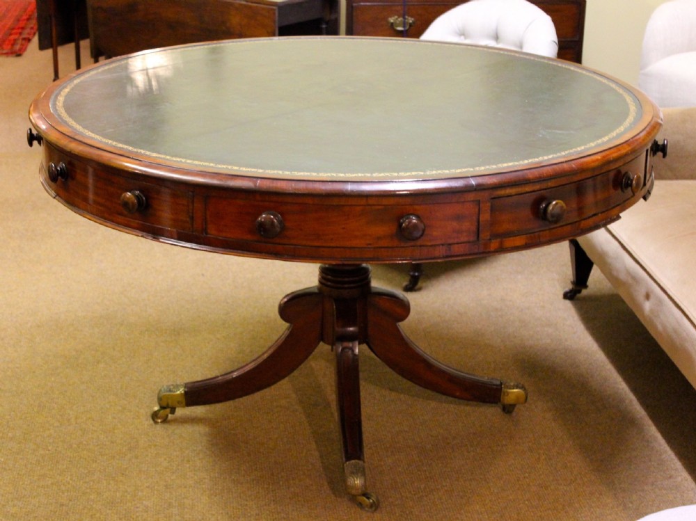 19thc Mahogany Drum Table