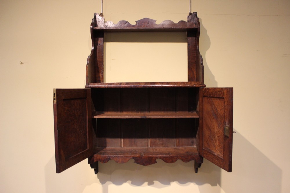 A 19thc Pollard Oak Wall Cabinet View II