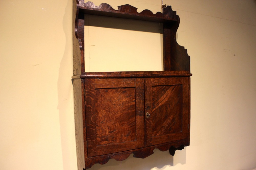 A 19thc Pollard Oak Wall Cabinet View V