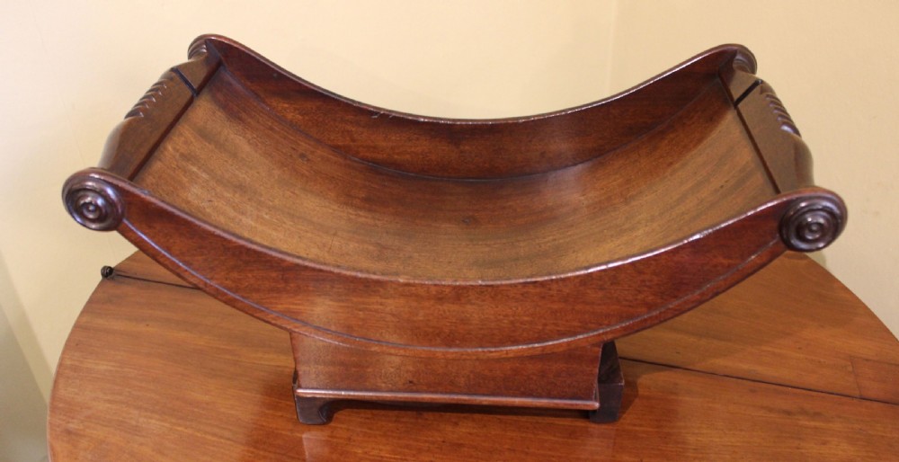 19thc Mahogany Cheese Coaster