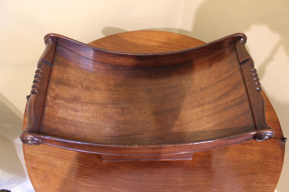 19thc Mahogany Cheese Coaster View II