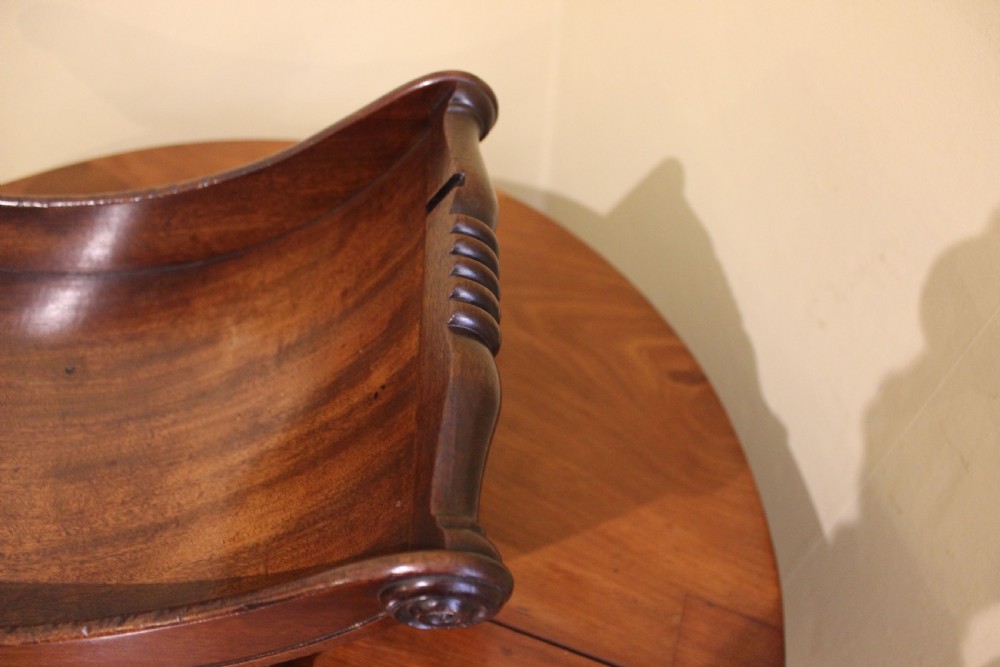 19thc Mahogany Cheese Coaster View IV