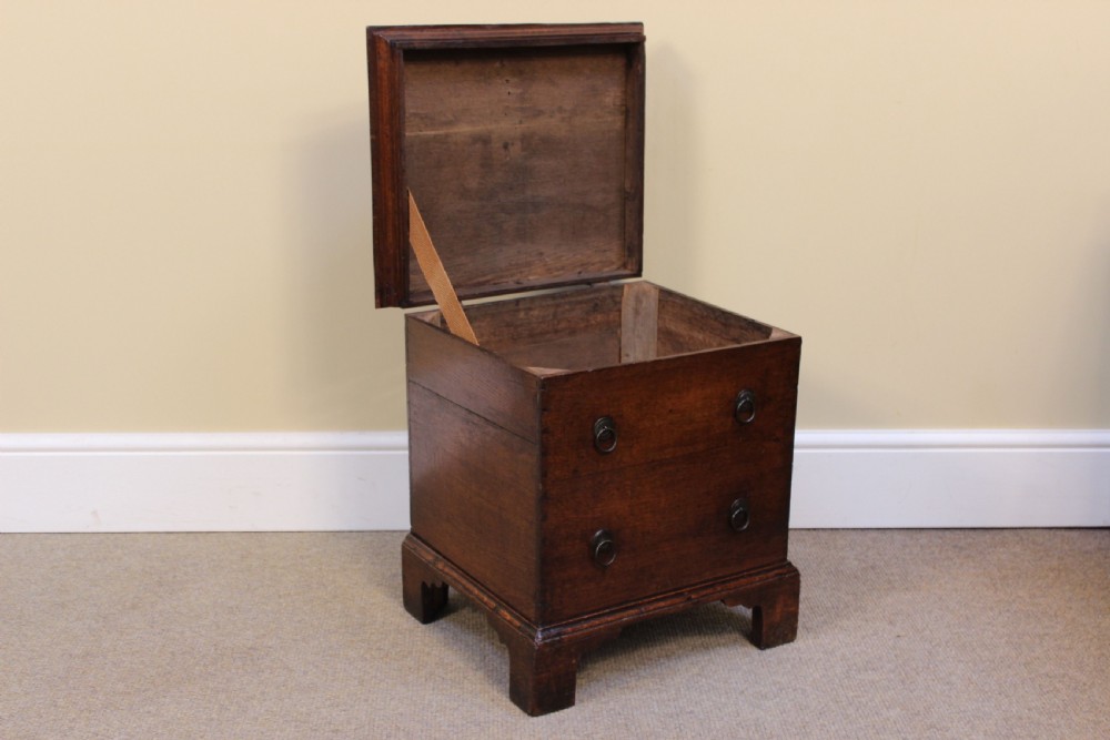 18thc Oak Close Stool View IV