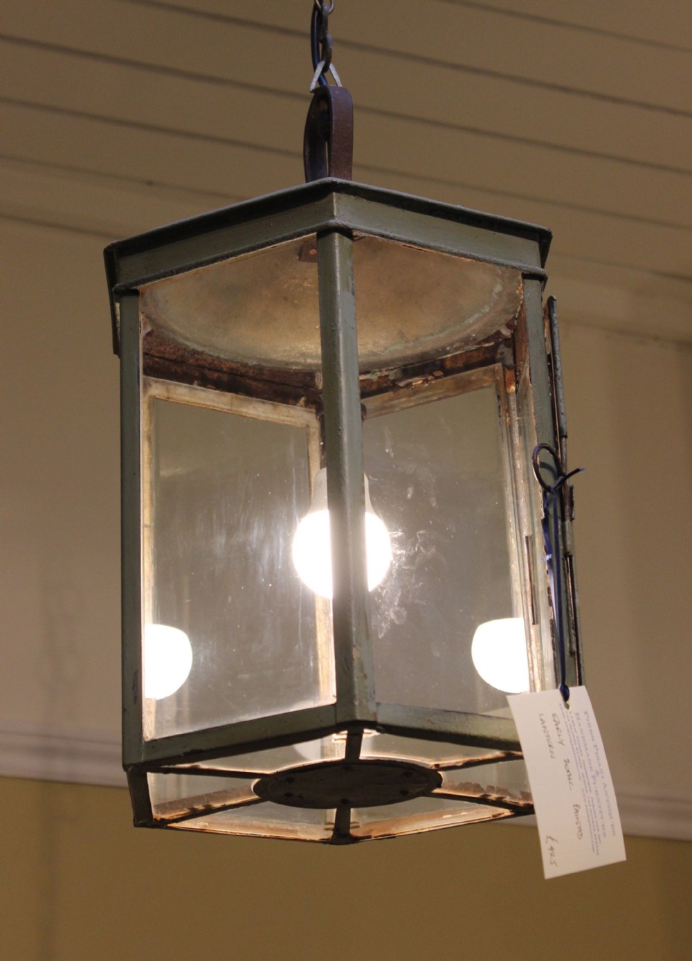 Early 20thc Painted Lantern