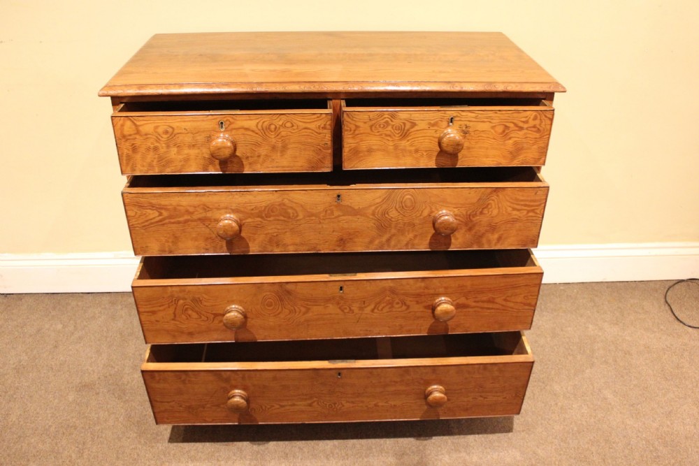 Late 19thc Pitch Pine Chest Of Drawers View IV