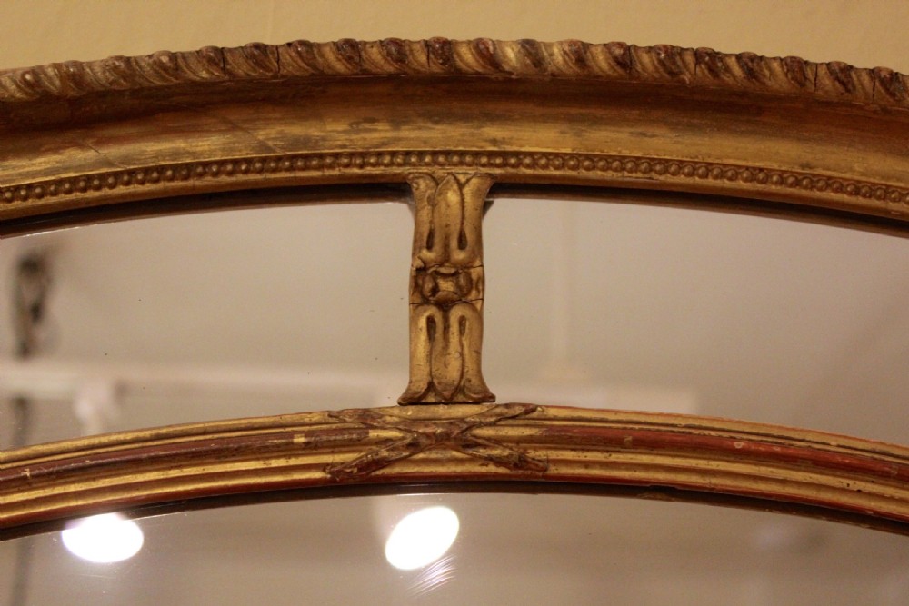 19thc Oval Gilded Mirror View IV