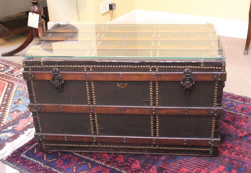 A Louis Vuitton Style Quality Steamer Trunk View II