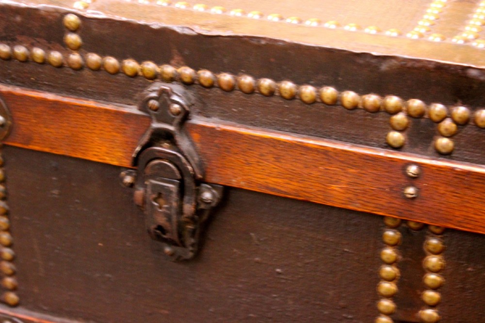 A Louis Vuitton Style Quality Steamer Trunk View III
