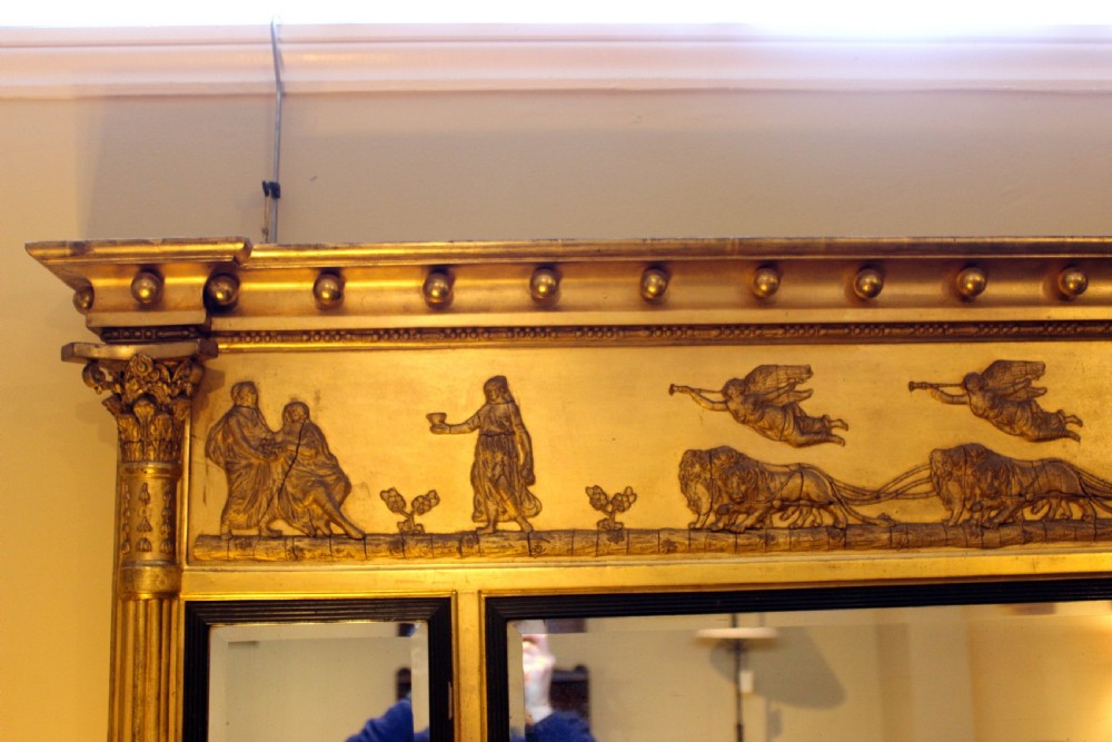19thc Gilt Over Mantle Mirror View V