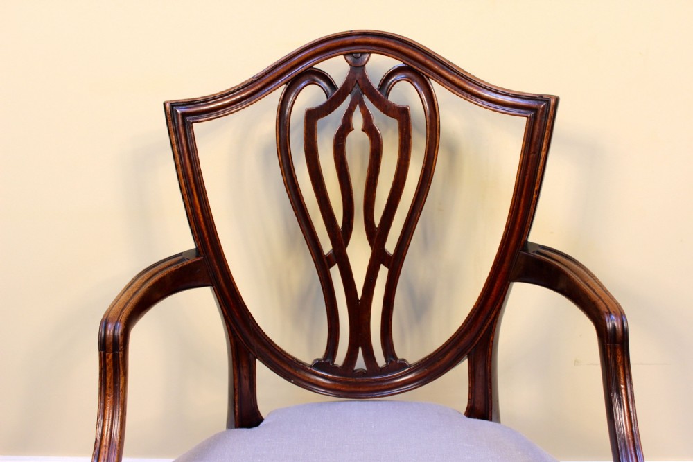 An Original Sheraton Period Carver Armchair View V