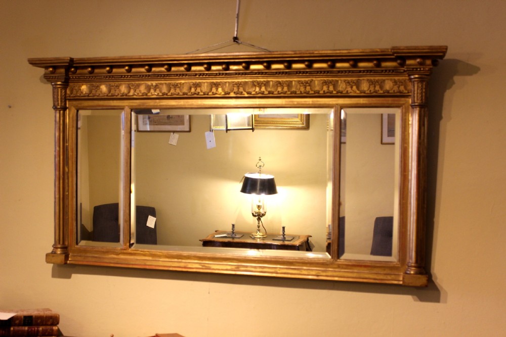 19thc Giltwood Over Mantle Mirror View II