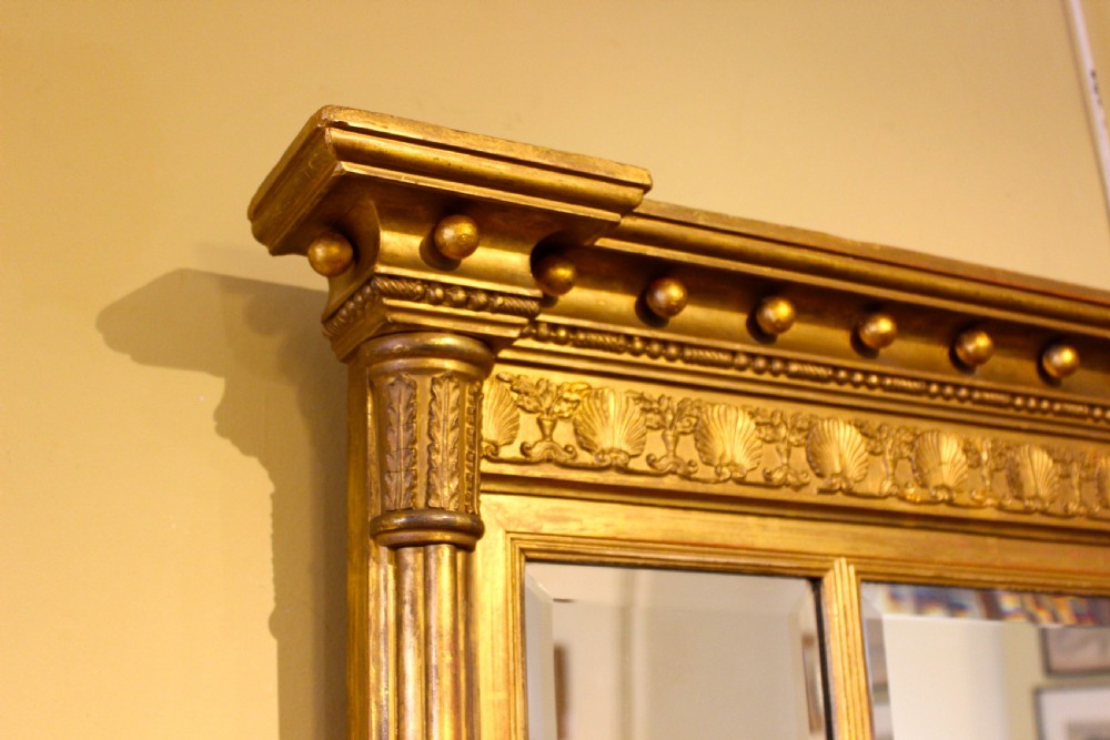 19thc Giltwood Over Mantle Mirror View III