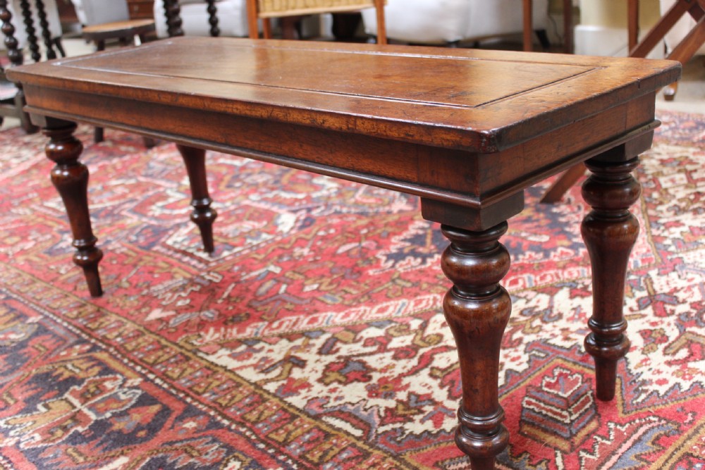 19th Century Mahogany Hall Bench 