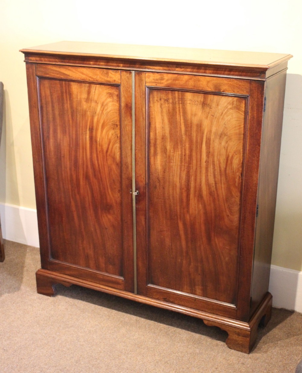 19thc. Mahogany Two Door Cupboard
