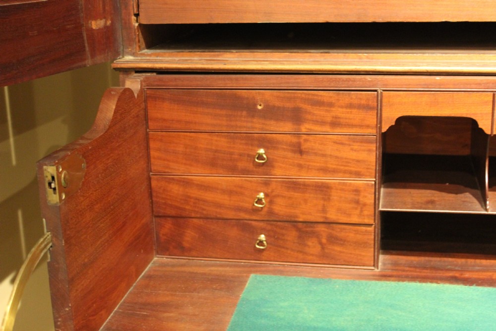 19thc. Mahogany Secretaire Linen Press on Chest View VII