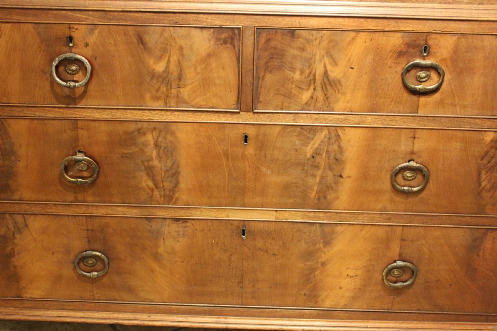 19thc. Mahogany Secretaire Linen Press on Chest View XI