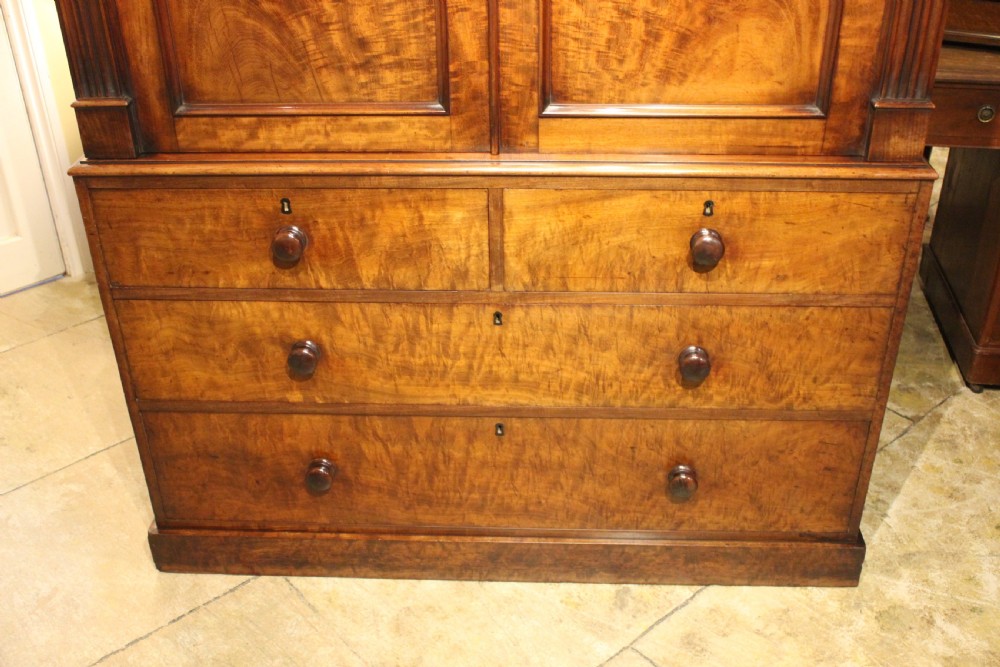 19thc Mahogany Linen Press by Gillows of Lancaster View II