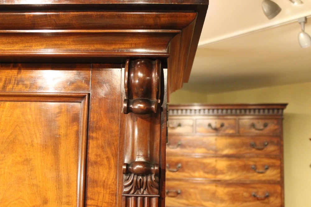 19thc Mahogany Linen Press by Gillows of Lancaster View III