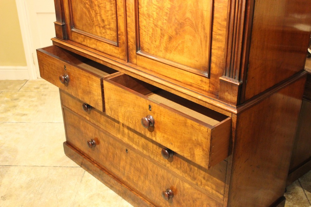 19thc Mahogany Linen Press by Gillows of Lancaster View IX