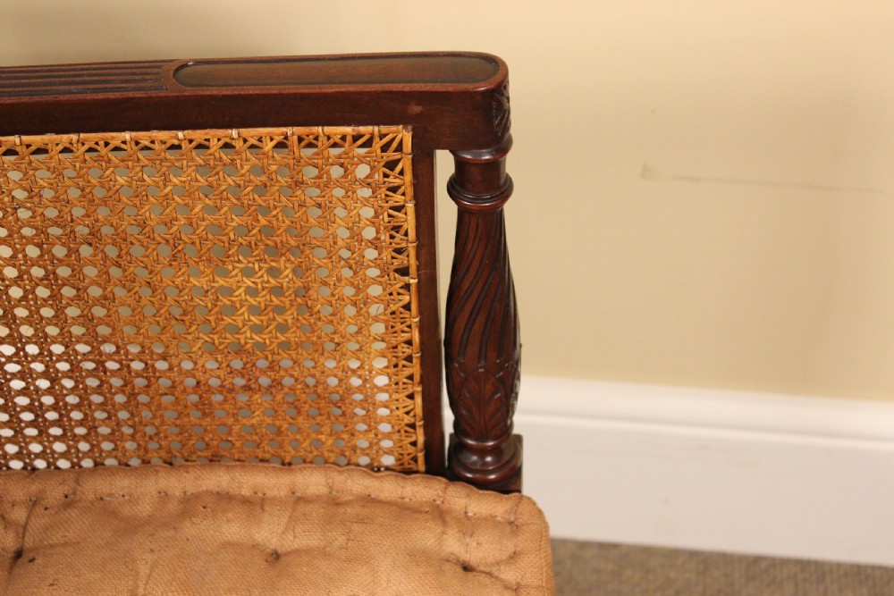 Late 19thc Mahogany Bergere Chair View VIII