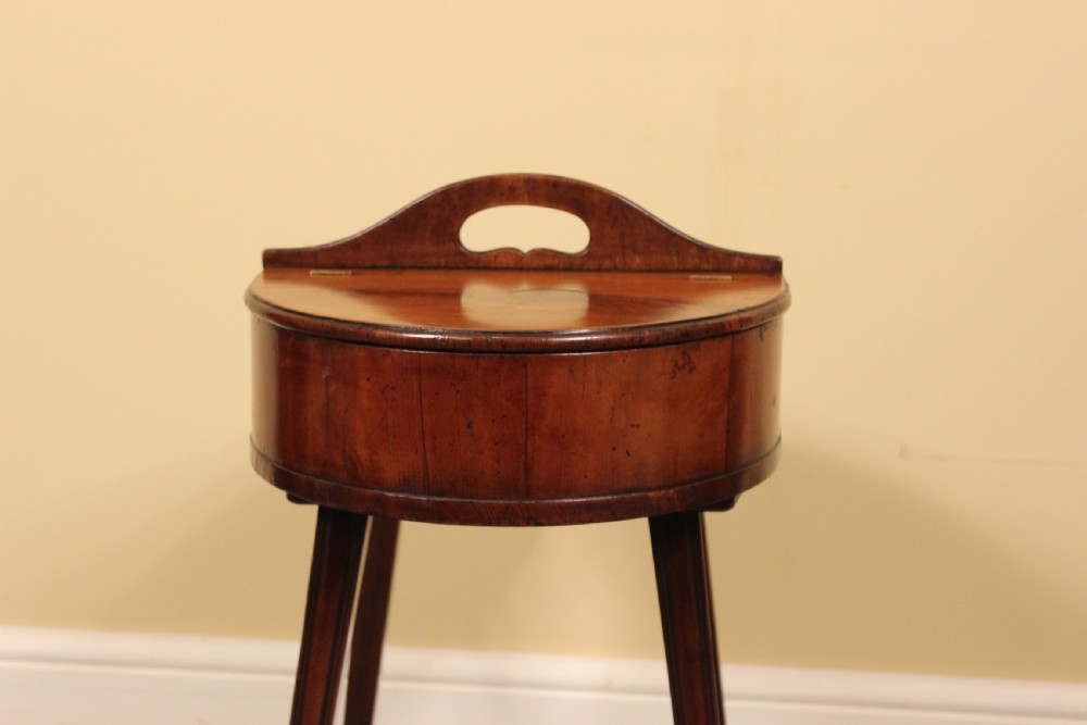 Pair of Late 19thc Yew Wood Butler’s Cutlery & Plate Table Stands  View IX
