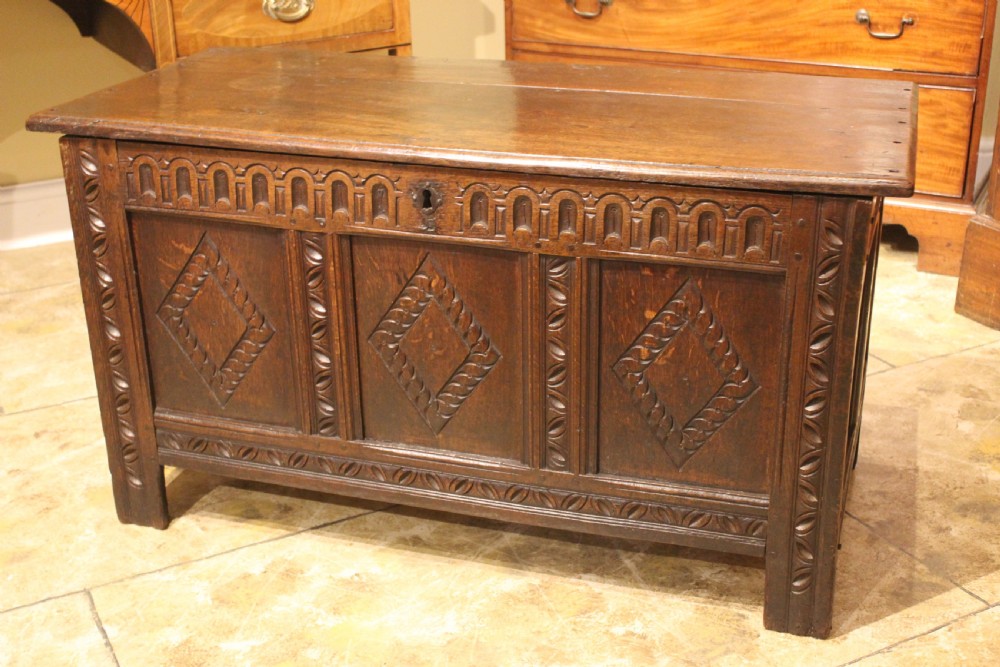 18thc. Oak Coffer 