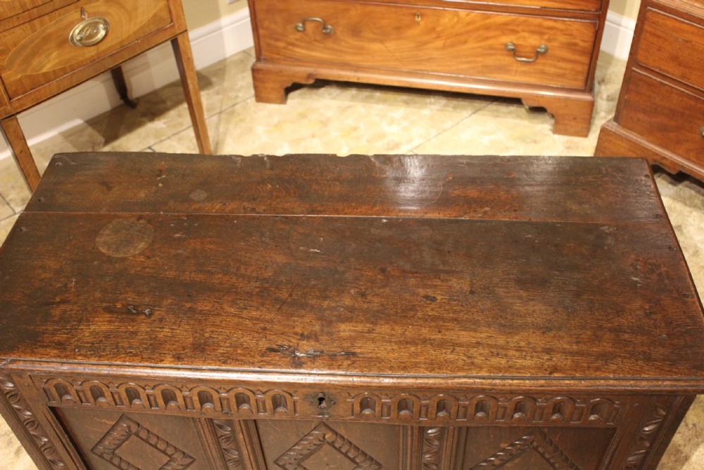 18thc. Oak Coffer  View II
