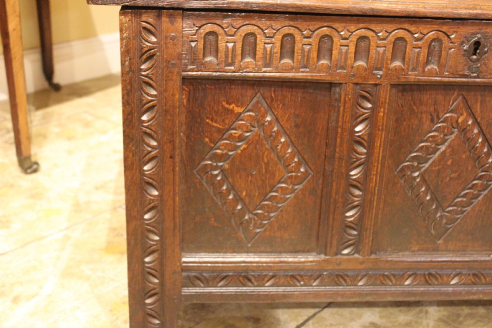 18thc. Oak Coffer  View III