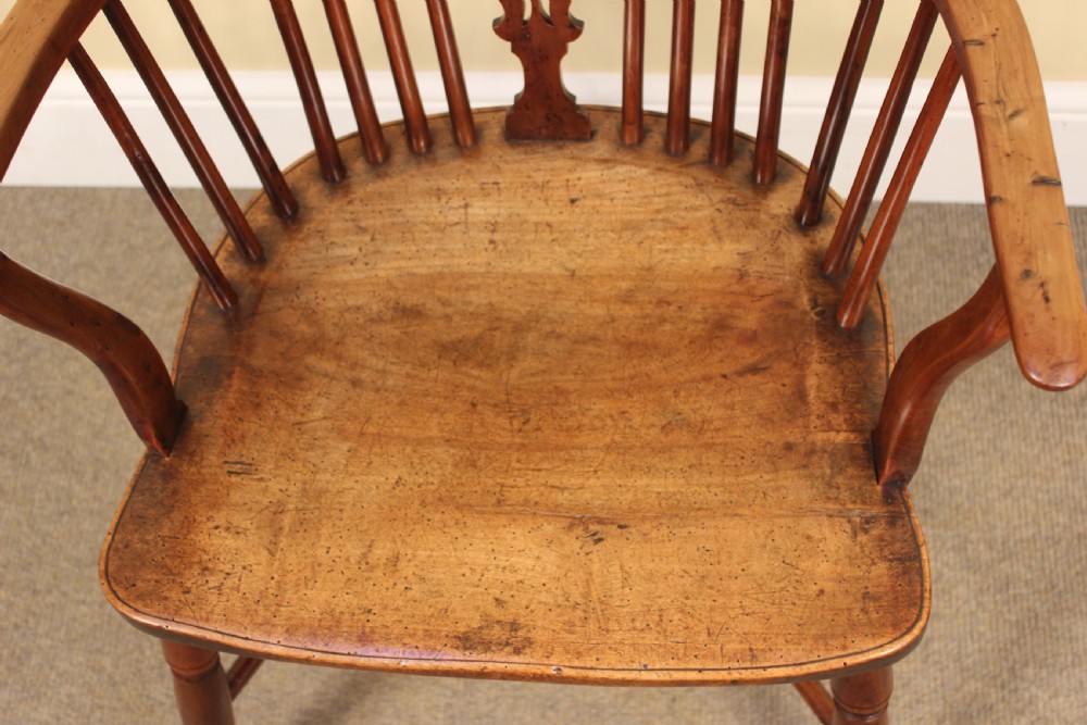 19thc. Yew & Fruitwood Windsor Chair View IV