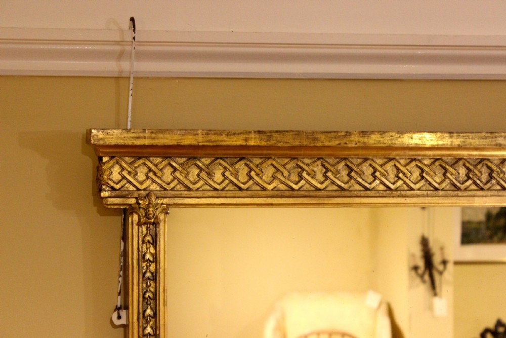 19thc Gilt Over Mantle Mirror  View IV