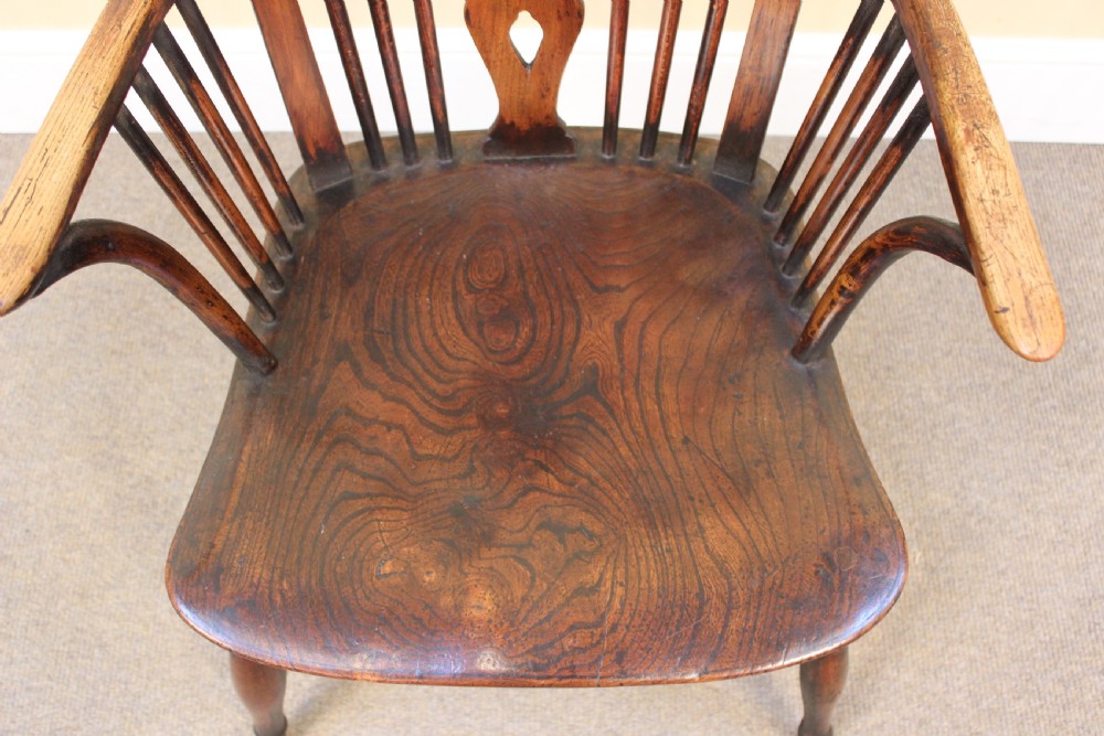 19thc. Yew, Ash & Elm Windsor Armchair View VI