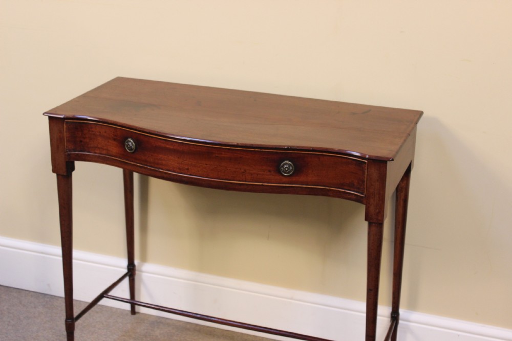 19thc. Mahogany Serpentine Side Table View III