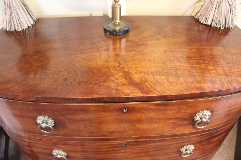 Good Georgian Bow Fronted Chest of Drawers View V